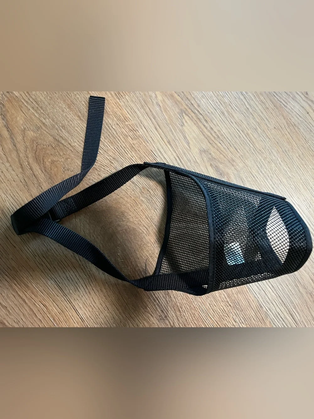 Adjustable Mesh Dog Muzzle, Black, Size 7